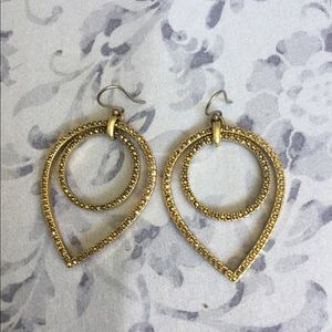 Gold dangle earrings
